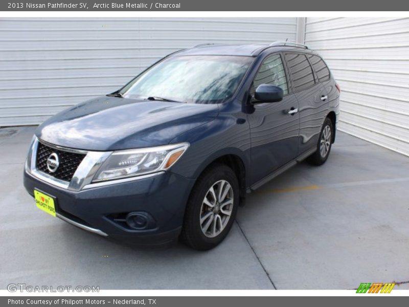 Arctic Blue Metallic / Charcoal 2013 Nissan Pathfinder SV