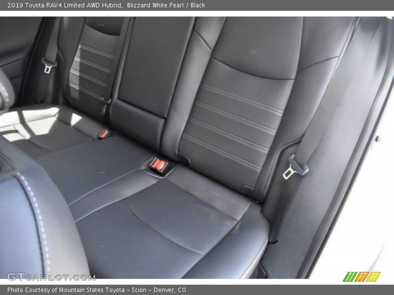 Blizzard White Pearl / Black 2019 Toyota RAV4 Limited AWD Hybrid