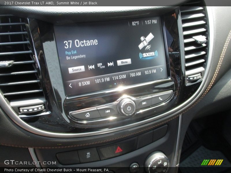 Summit White / Jet Black 2017 Chevrolet Trax LT AWD