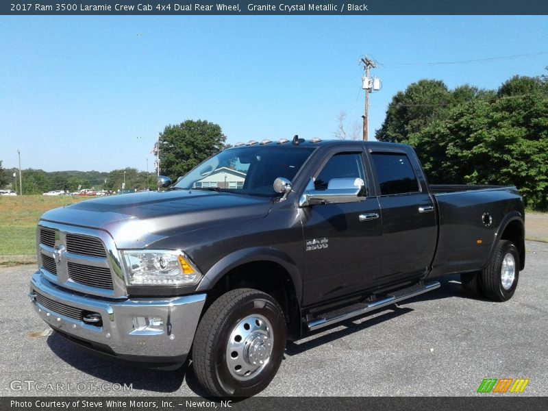 Granite Crystal Metallic / Black 2017 Ram 3500 Laramie Crew Cab 4x4 Dual Rear Wheel