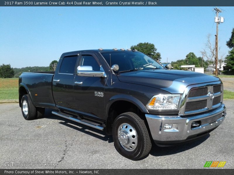 Granite Crystal Metallic / Black 2017 Ram 3500 Laramie Crew Cab 4x4 Dual Rear Wheel