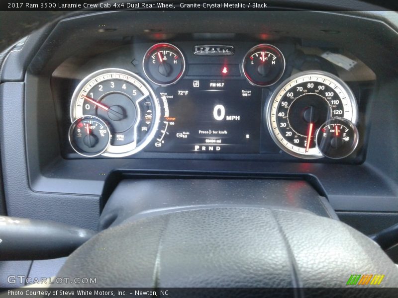 Granite Crystal Metallic / Black 2017 Ram 3500 Laramie Crew Cab 4x4 Dual Rear Wheel
