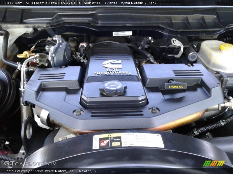 Granite Crystal Metallic / Black 2017 Ram 3500 Laramie Crew Cab 4x4 Dual Rear Wheel