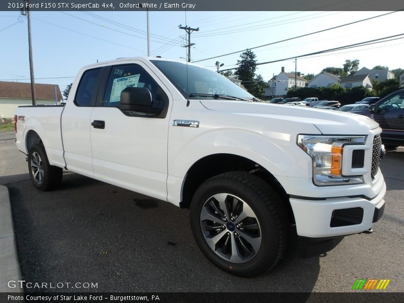 Oxford White / Earth Gray 2019 Ford F150 STX SuperCab 4x4