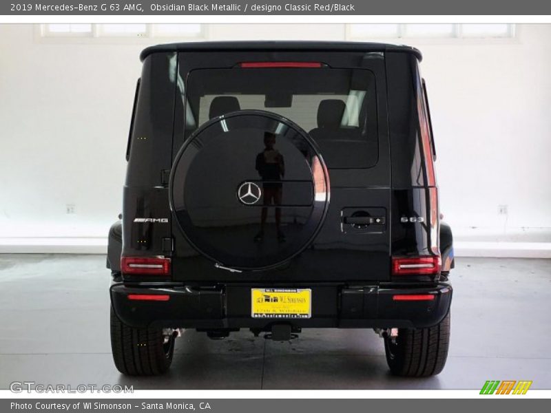 Obsidian Black Metallic / designo Classic Red/Black 2019 Mercedes-Benz G 63 AMG