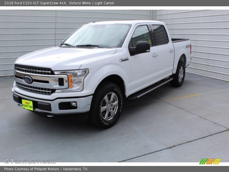 Oxford White / Light Camel 2018 Ford F150 XLT SuperCrew 4x4