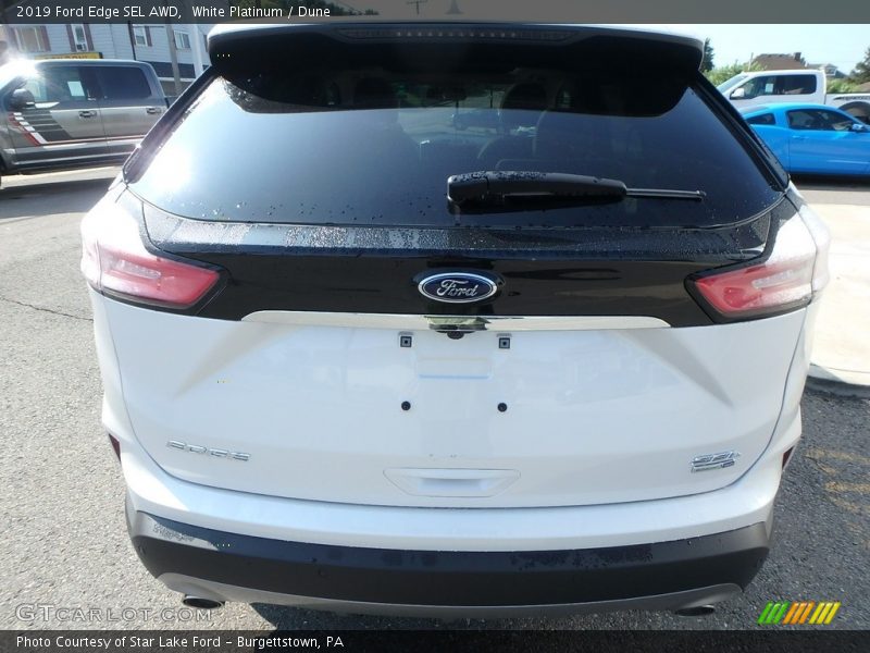 White Platinum / Dune 2019 Ford Edge SEL AWD