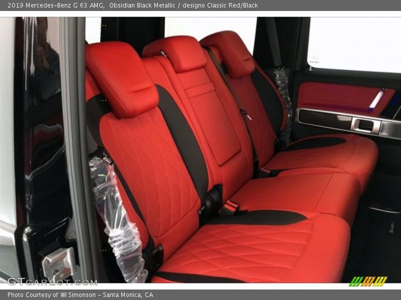 Rear Seat of 2019 G 63 AMG