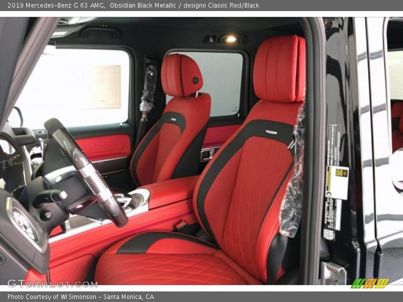 Front Seat of 2019 G 63 AMG