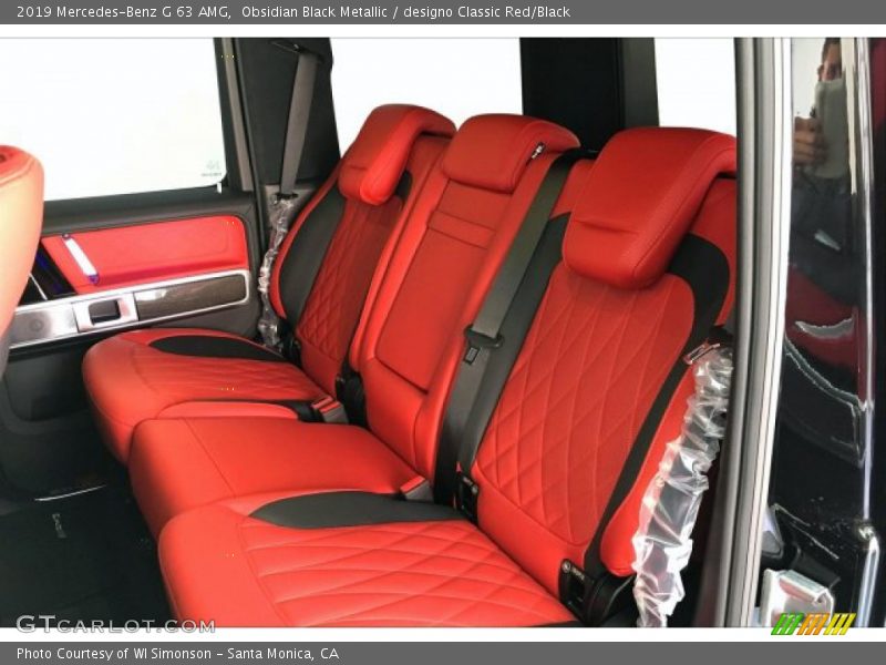 Rear Seat of 2019 G 63 AMG