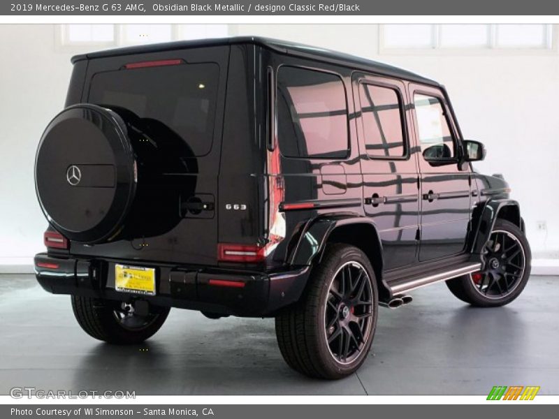 Obsidian Black Metallic / designo Classic Red/Black 2019 Mercedes-Benz G 63 AMG