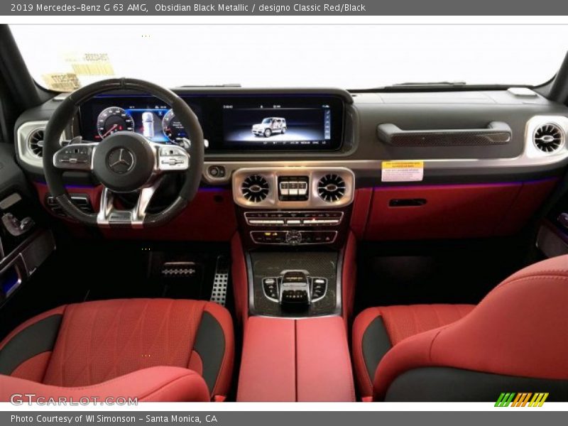 Obsidian Black Metallic / designo Classic Red/Black 2019 Mercedes-Benz G 63 AMG