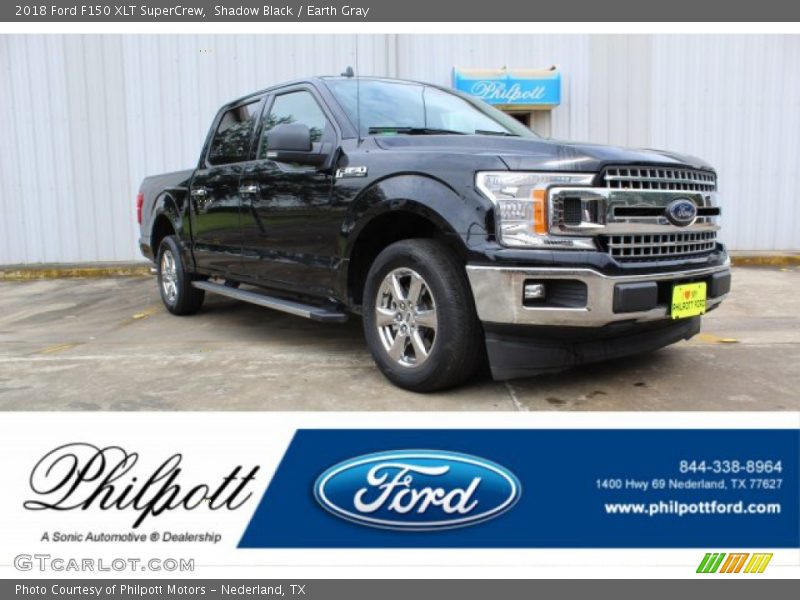 Shadow Black / Earth Gray 2018 Ford F150 XLT SuperCrew