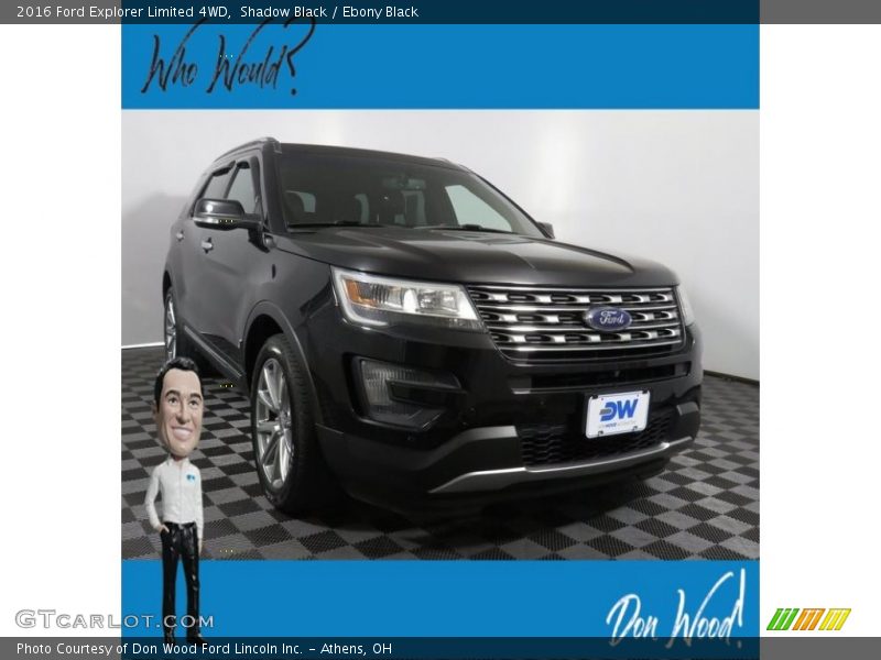 Shadow Black / Ebony Black 2016 Ford Explorer Limited 4WD