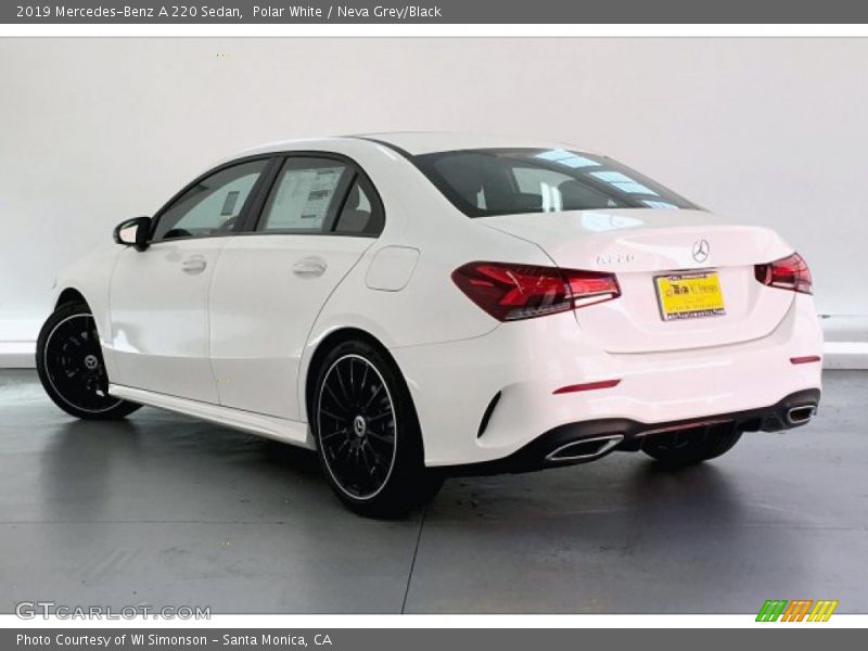 Polar White / Neva Grey/Black 2019 Mercedes-Benz A 220 Sedan