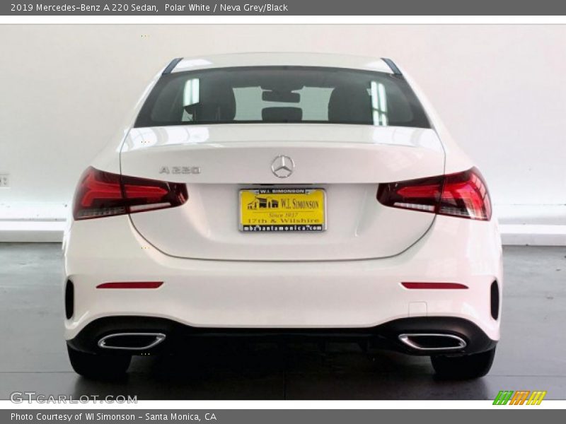 Polar White / Neva Grey/Black 2019 Mercedes-Benz A 220 Sedan