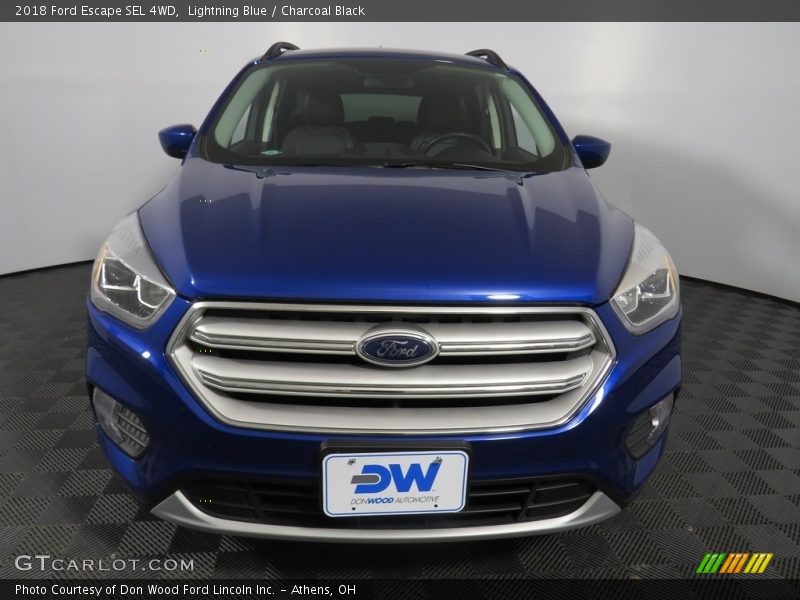 Lightning Blue / Charcoal Black 2018 Ford Escape SEL 4WD