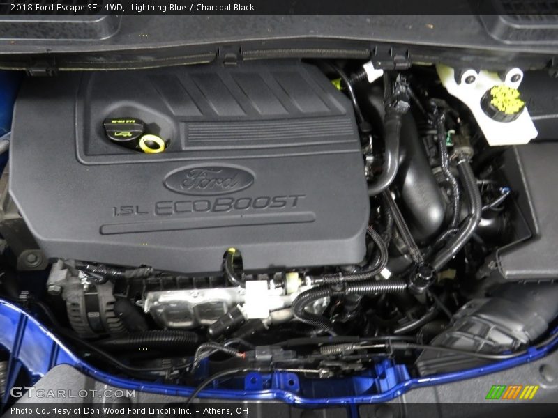 Lightning Blue / Charcoal Black 2018 Ford Escape SEL 4WD