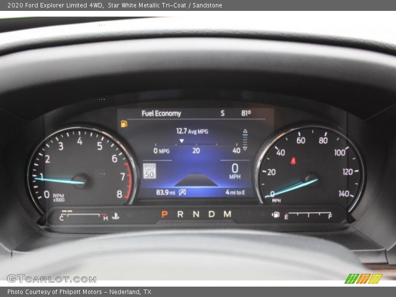 2020 Explorer Limited 4WD Limited 4WD Gauges