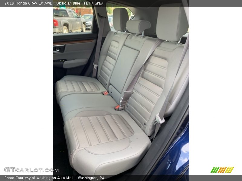 Obsidian Blue Pearl / Gray 2019 Honda CR-V EX AWD