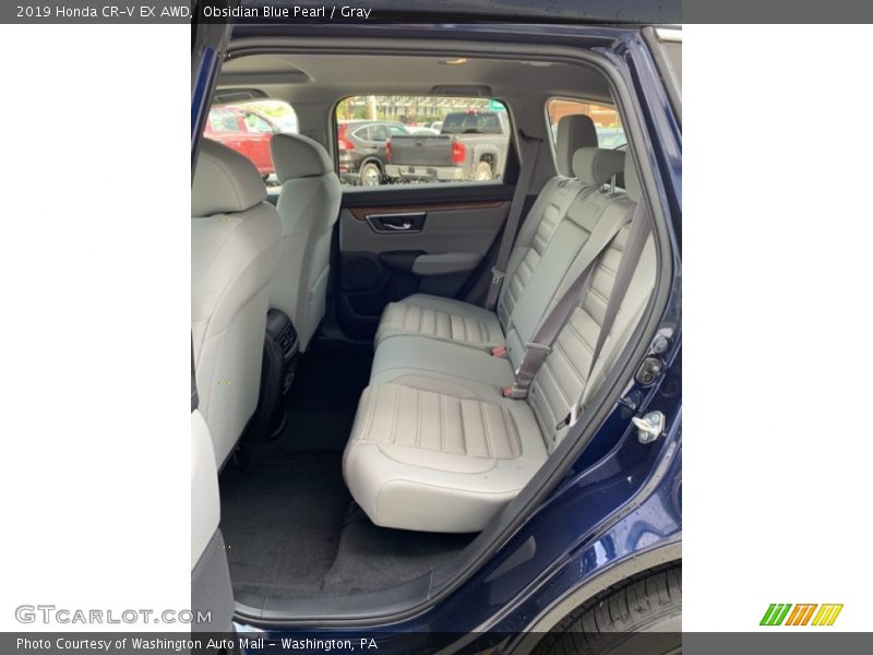 Obsidian Blue Pearl / Gray 2019 Honda CR-V EX AWD