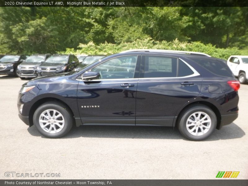 Midnight Blue Metallic / Jet Black 2020 Chevrolet Equinox LT AWD