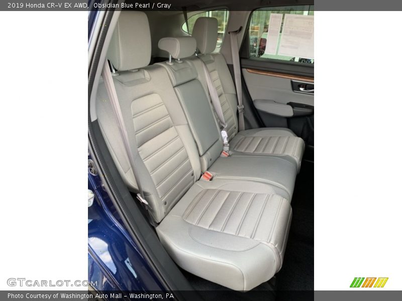 Obsidian Blue Pearl / Gray 2019 Honda CR-V EX AWD