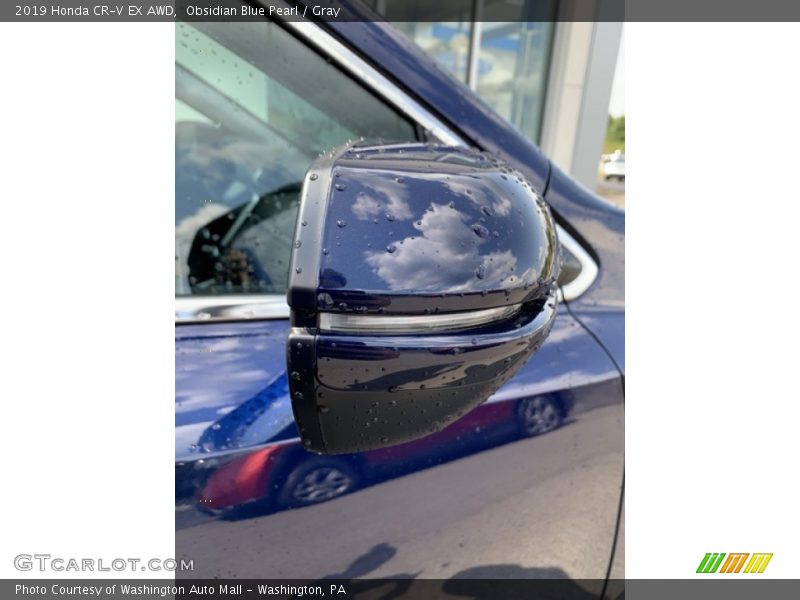 Obsidian Blue Pearl / Gray 2019 Honda CR-V EX AWD