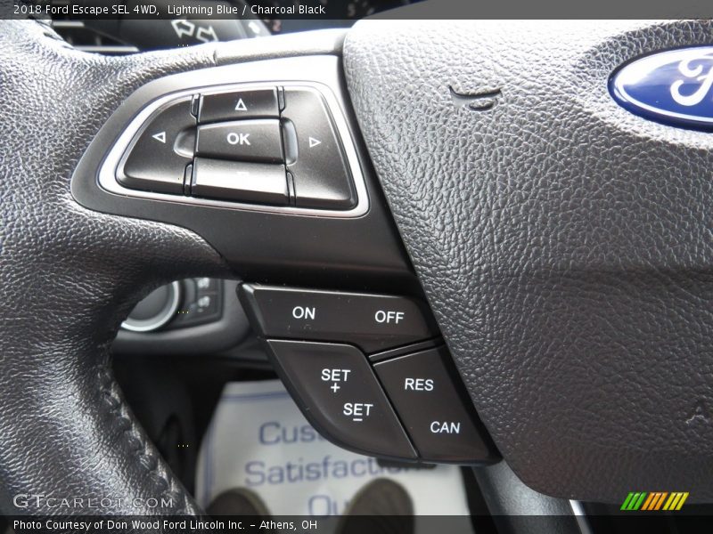 Lightning Blue / Charcoal Black 2018 Ford Escape SEL 4WD