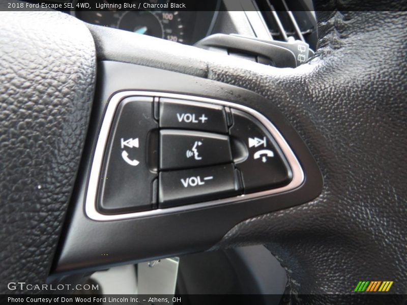 Lightning Blue / Charcoal Black 2018 Ford Escape SEL 4WD