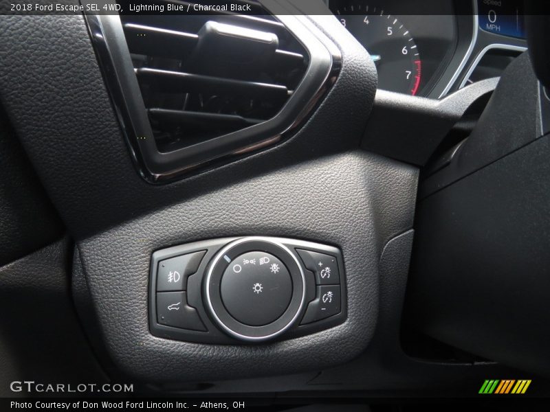 Lightning Blue / Charcoal Black 2018 Ford Escape SEL 4WD