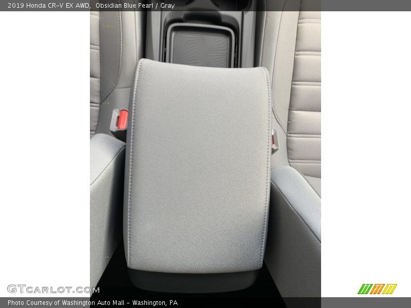 Obsidian Blue Pearl / Gray 2019 Honda CR-V EX AWD