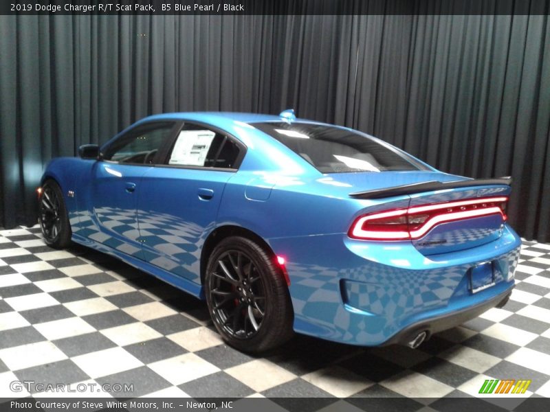 B5 Blue Pearl / Black 2019 Dodge Charger R/T Scat Pack