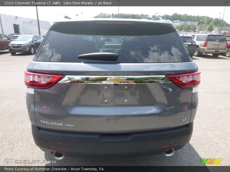 Satin Steel Metallic / Jet Black 2020 Chevrolet Traverse LT AWD