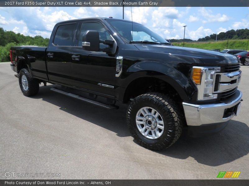 Shadow Black / Medium Earth Gray 2017 Ford F350 Super Duty XLT Crew Cab 4x4