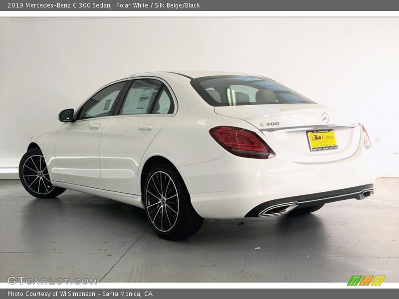 Polar White / Silk Beige/Black 2019 Mercedes-Benz C 300 Sedan