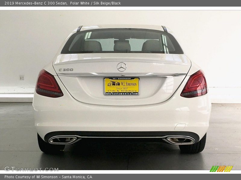 Polar White / Silk Beige/Black 2019 Mercedes-Benz C 300 Sedan