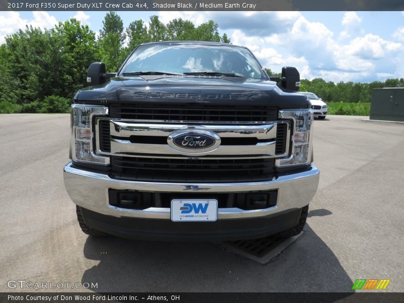 Shadow Black / Medium Earth Gray 2017 Ford F350 Super Duty XLT Crew Cab 4x4