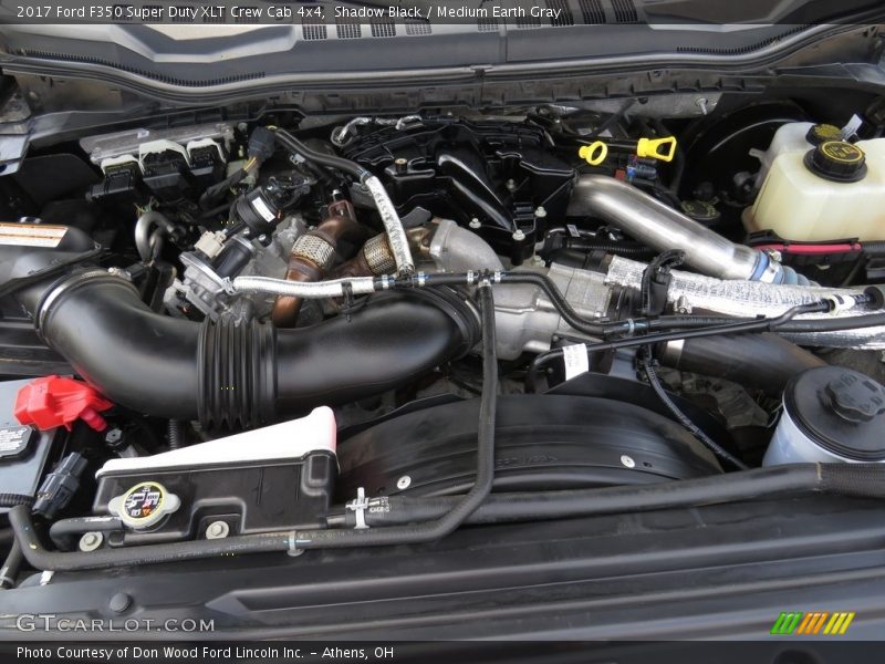 Shadow Black / Medium Earth Gray 2017 Ford F350 Super Duty XLT Crew Cab 4x4