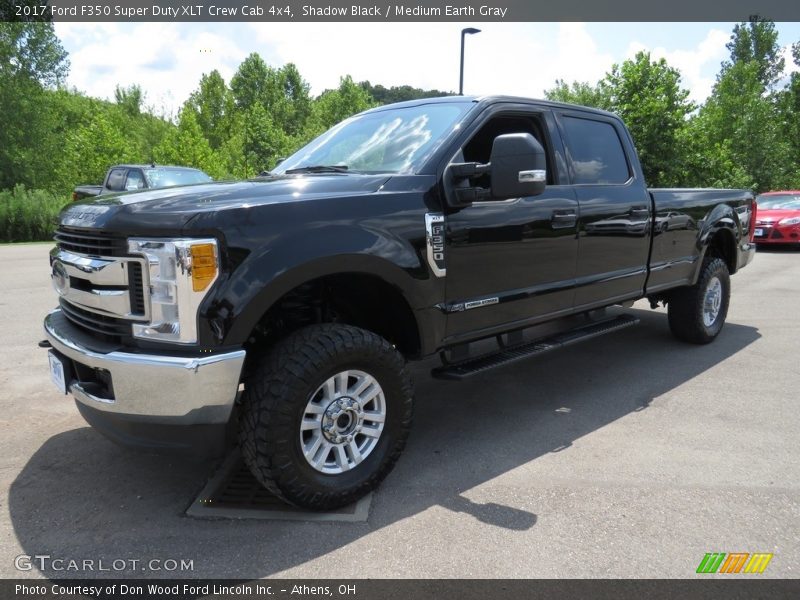 Shadow Black / Medium Earth Gray 2017 Ford F350 Super Duty XLT Crew Cab 4x4