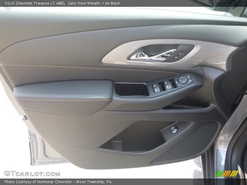 Satin Steel Metallic / Jet Black 2020 Chevrolet Traverse LT AWD