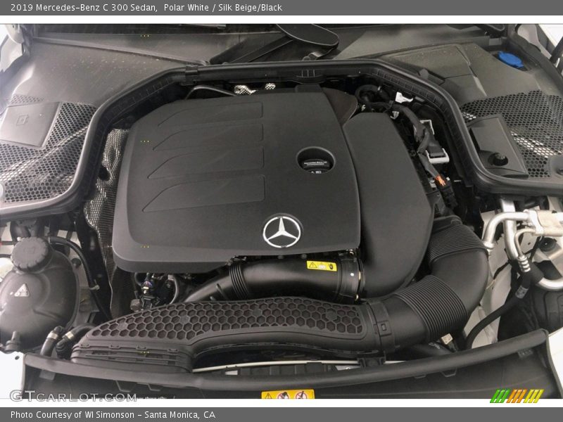 Polar White / Silk Beige/Black 2019 Mercedes-Benz C 300 Sedan