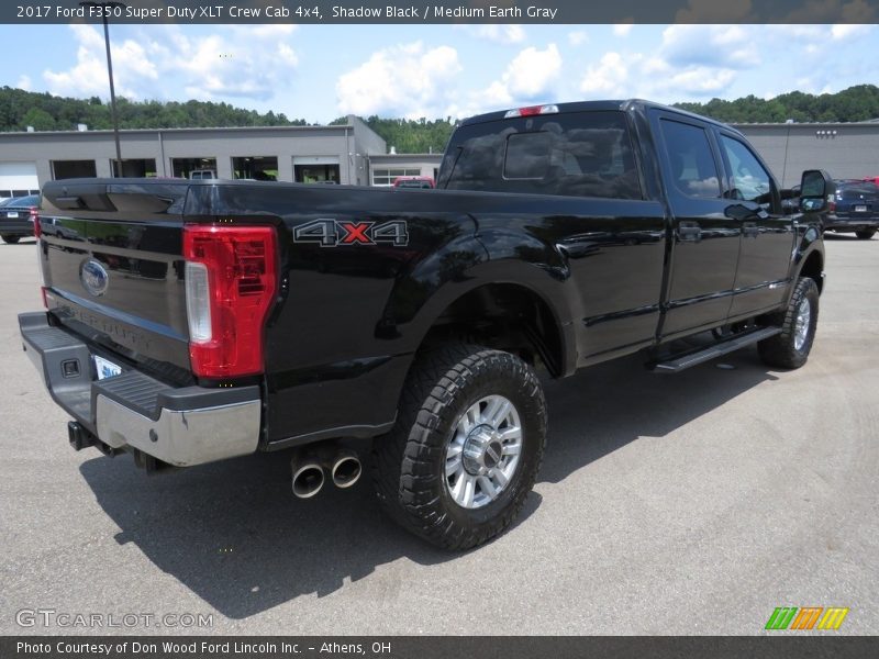 Shadow Black / Medium Earth Gray 2017 Ford F350 Super Duty XLT Crew Cab 4x4
