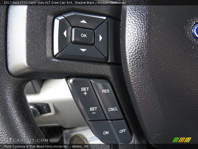 Shadow Black / Medium Earth Gray 2017 Ford F350 Super Duty XLT Crew Cab 4x4