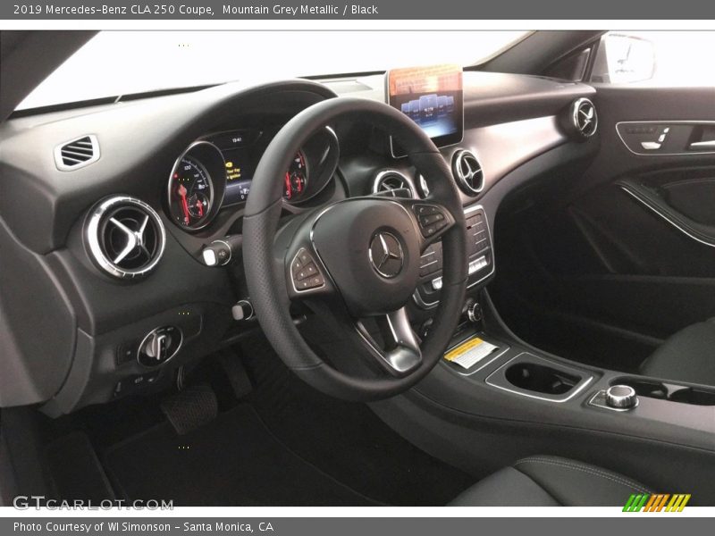 Mountain Grey Metallic / Black 2019 Mercedes-Benz CLA 250 Coupe