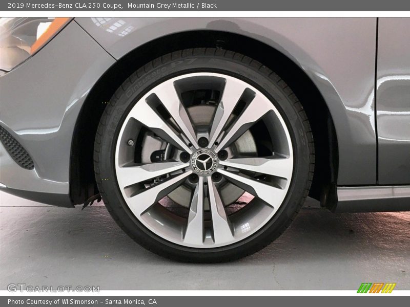 Mountain Grey Metallic / Black 2019 Mercedes-Benz CLA 250 Coupe