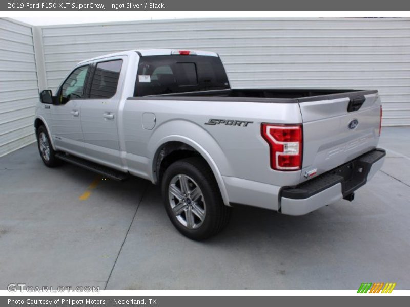 Ingot Silver / Black 2019 Ford F150 XLT SuperCrew