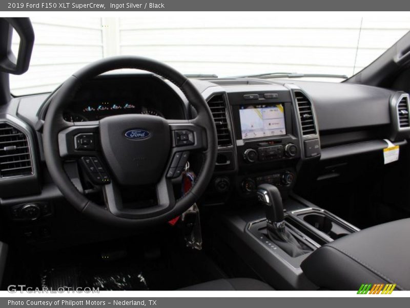 Ingot Silver / Black 2019 Ford F150 XLT SuperCrew