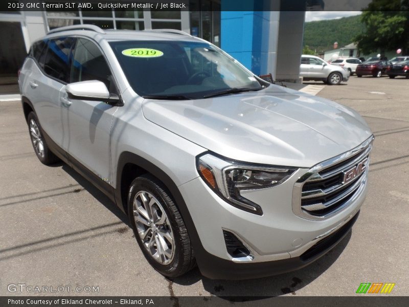 Quicksilver Metallic / Jet Black 2019 GMC Terrain SLT AWD