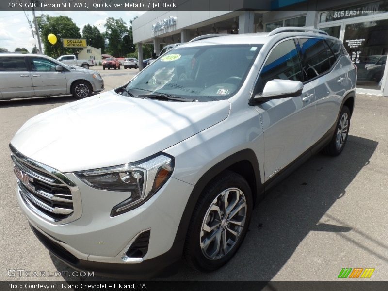 Quicksilver Metallic / Jet Black 2019 GMC Terrain SLT AWD